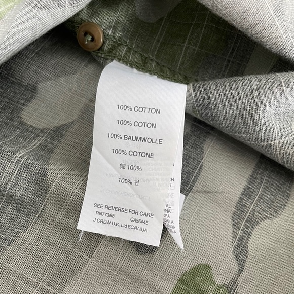 J Crew Camo Women Shirt (00) - Picture 9 of 9